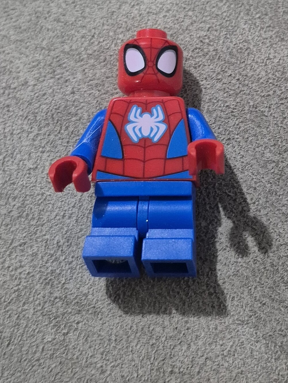 LEGO Marvel Super Heroes Spider-Man Minifigure Red Blue White Spider Authentic